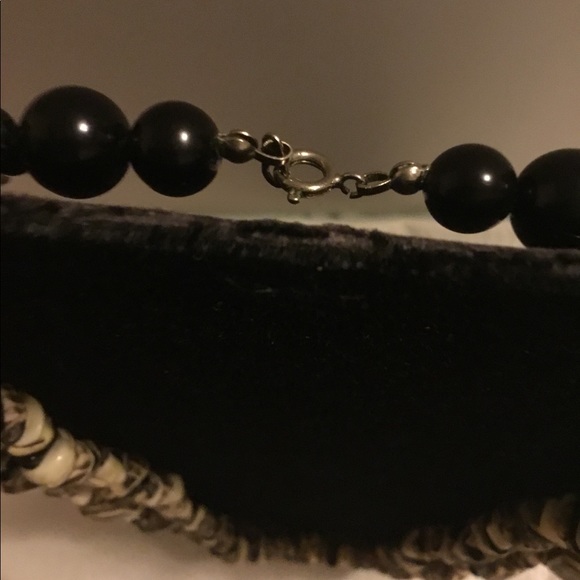 Sold Tribal Double Strand Beaded Necklace Brown - Picture 8 of 8